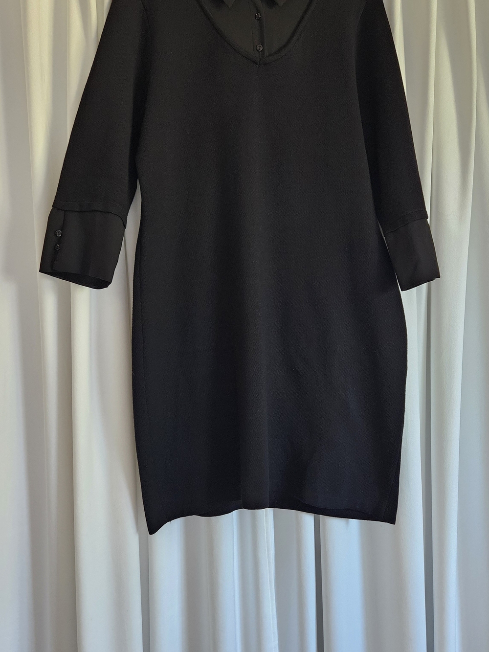 Black Twofer Bodycon Sweater Dress